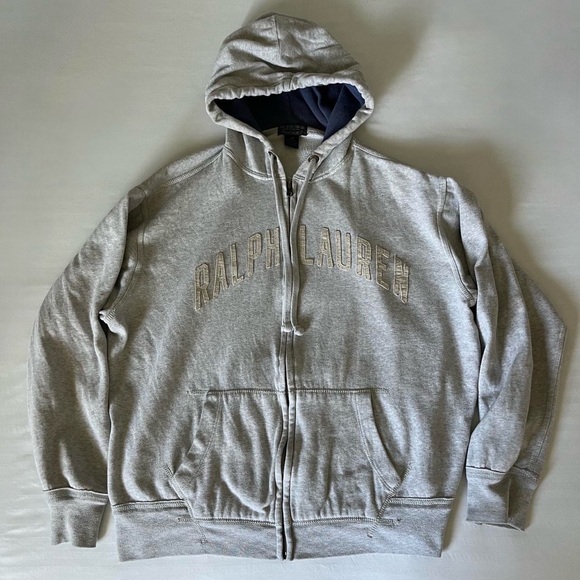 Ralph Lauren grey zip up hoodie - Picture 5 of 7